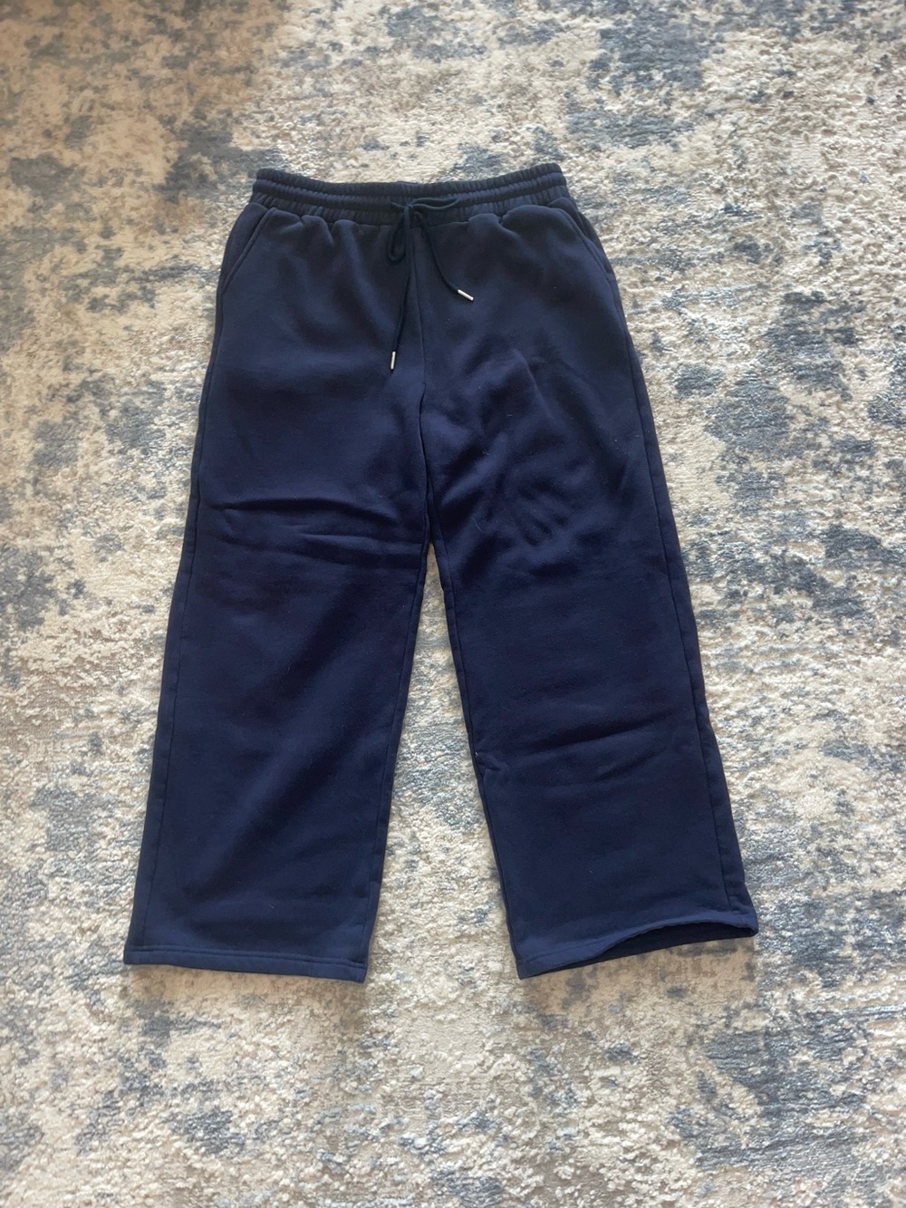 Navy Blue Fleece Sweatpants